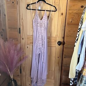 Free People Lavender Open Back Dress